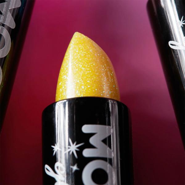 Moon Glitter Iriserande Glitter Läppstift Gul