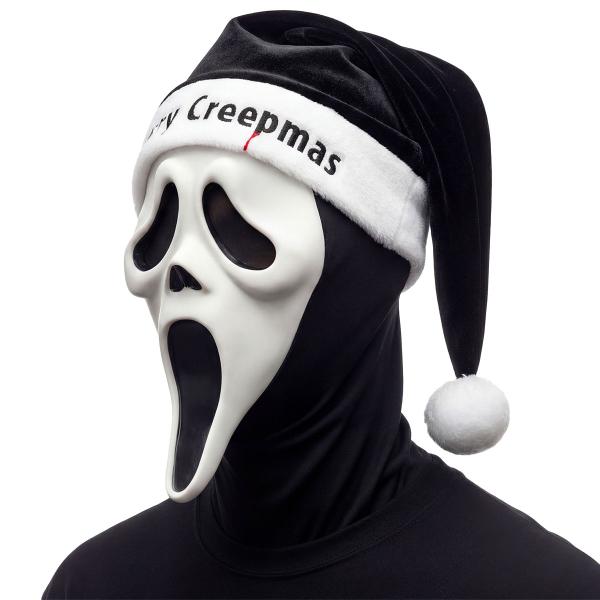 Ghostface Mask med Tomteluva Svartvit