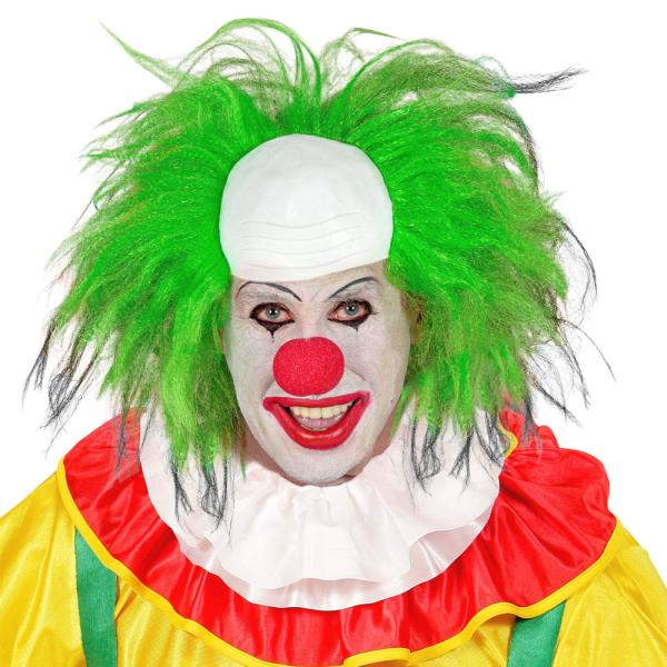 Clownperuk med Flint Grön