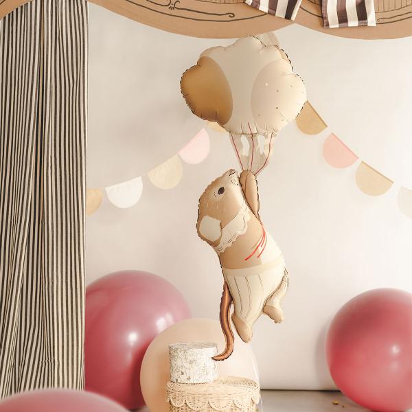 Folieballong Svävande Mus 44 x 104 cm