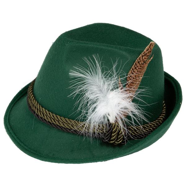 Oktoberfest Deluxe Tyrolerhatt Mörkgrön