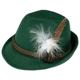 Oktoberfest Deluxe Tyrolerhatt Mörkgrön