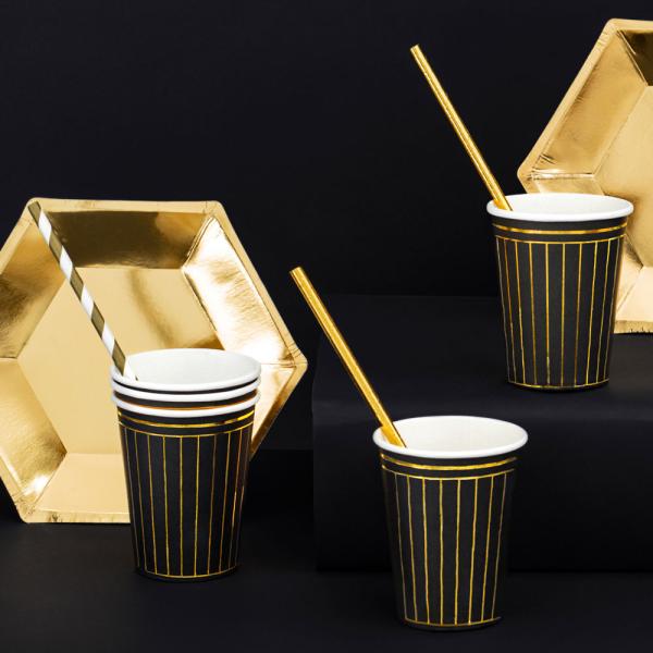 Randiga Muggar Svart och Guld