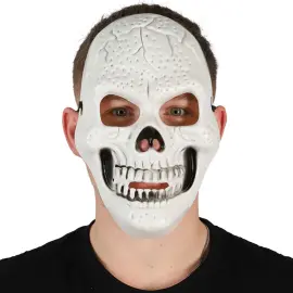 Skelettmask Vit