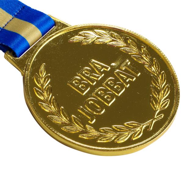 Guldmedalj med Band Bra Jobbat 6,3 cm