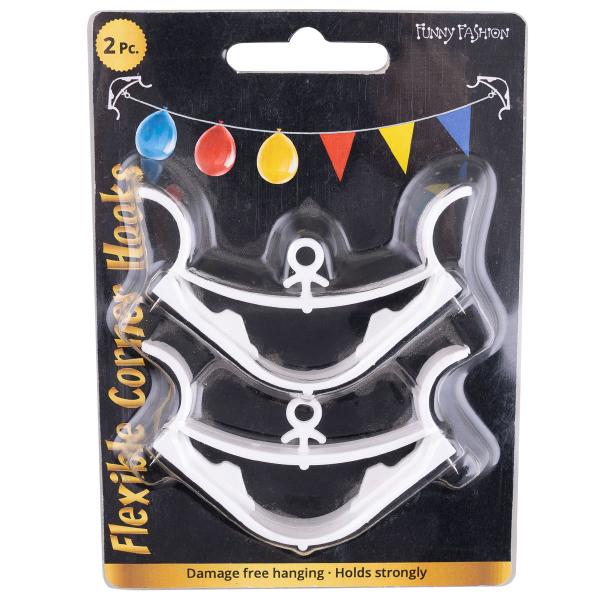 Hörnklämmor till Ballonggirlanger 2-pack