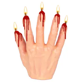 Ljus Halloween Hand med Blod