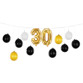 DIY Ballonggirlang 30 år 13-pack
