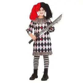 Creepy Clown Klänning Barn
