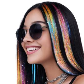 H&aring;rslingor Glitter Flerf&auml;rgad