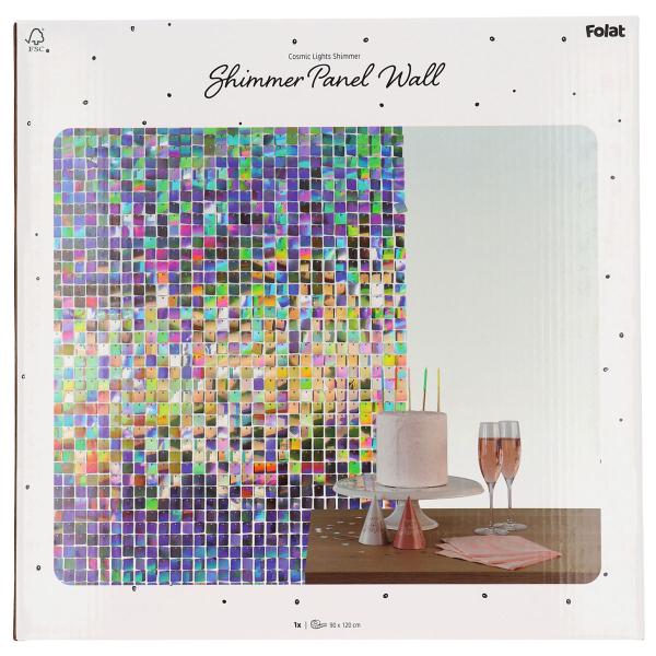 Backdrop Paljettpanel Cosmic Lights 30x30 cm 12-pack