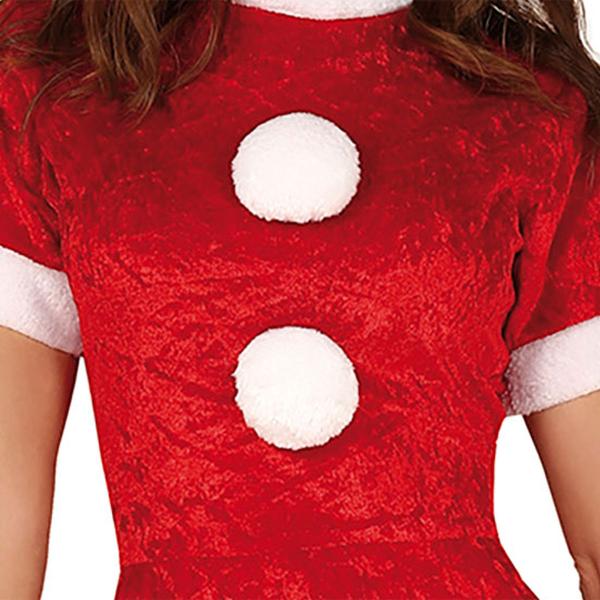 Tomtemor Julklänning med Tomteluva