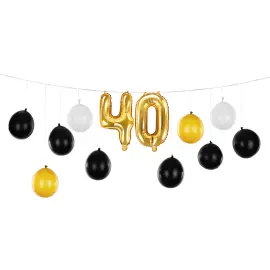 DIY Ballonggirlang 40 år 13-pack