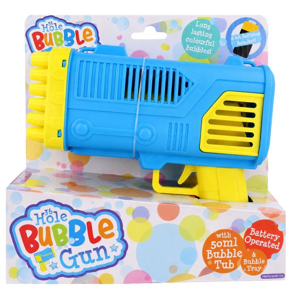 LED Såpbubbelpistol 36 Hål 50 ml 19 cm
