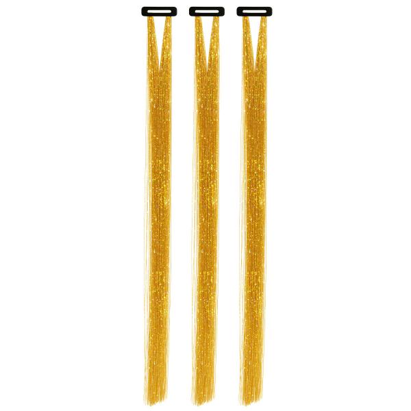 Hårslingor Glitter Guld