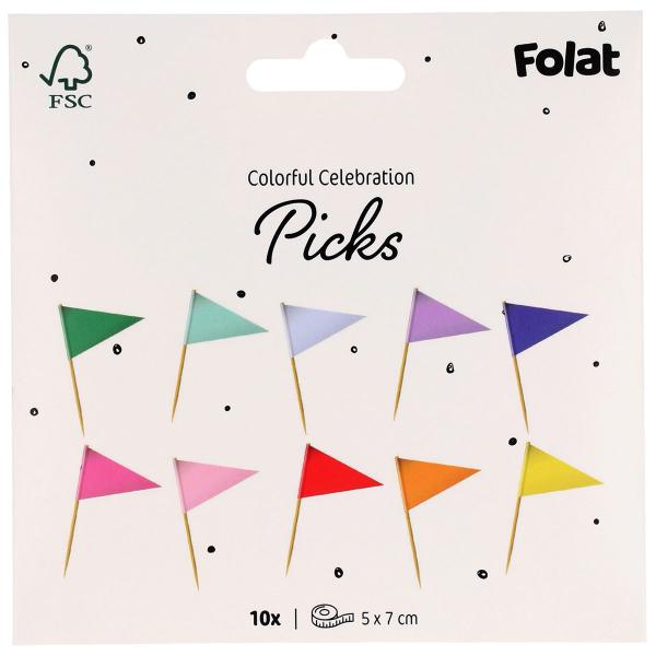 Partypicks Flaggor 10-pack