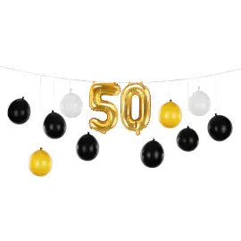 DIY Ballonggirlang 50 år 13-pack