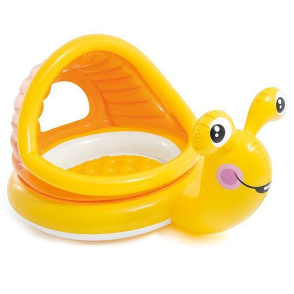 Gul Snigel Babypool med Tak