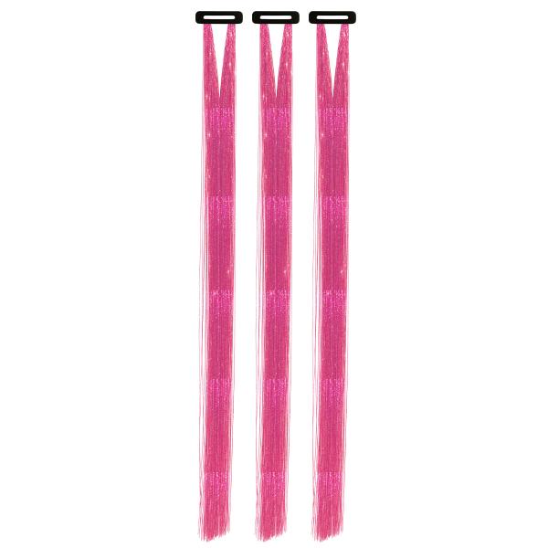 Hårslingor Glitter Rosa