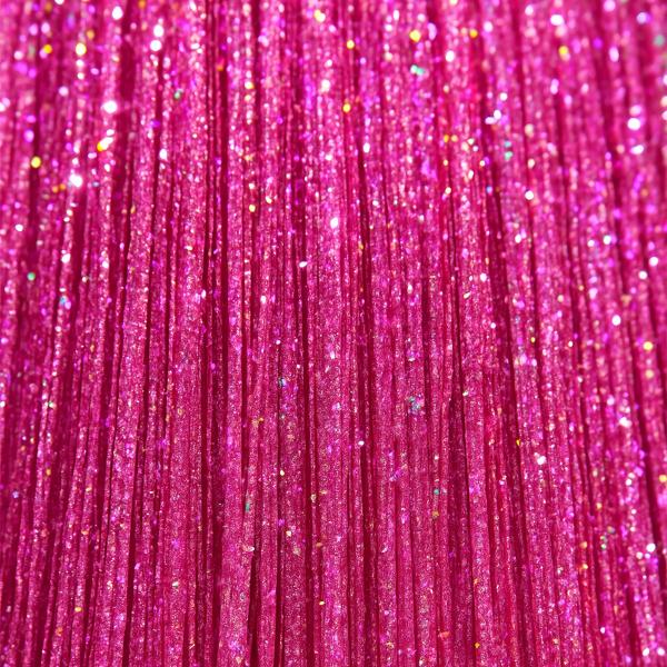 Hårslingor Glitter Rosa