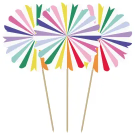 Partypicks Stripetastic 10-pack