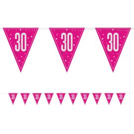 Vimpelgirlang 30 &aring;r Cerise 2,74 m