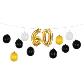 DIY Ballonggirlang 60 år 13-pack
