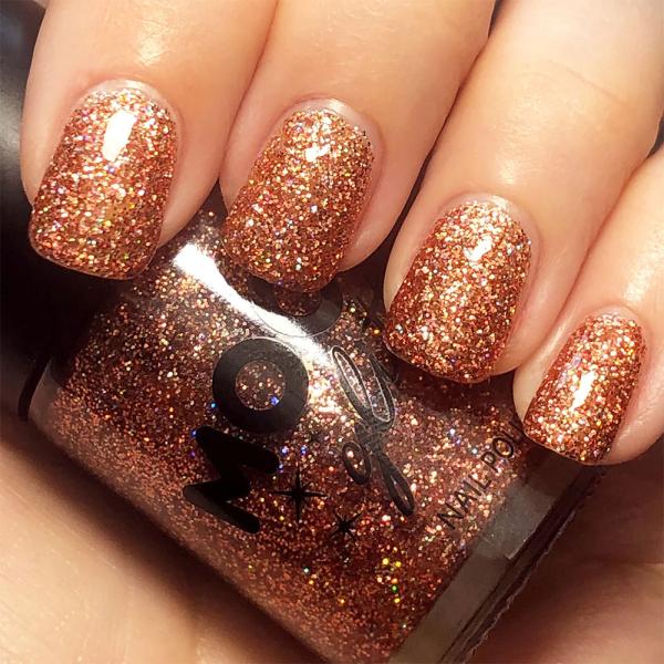 Moon Glitter Holografiskt Nagellack Roséguld