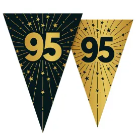 Vimpelgirlang med Stj&auml;rnor & Siffran 95