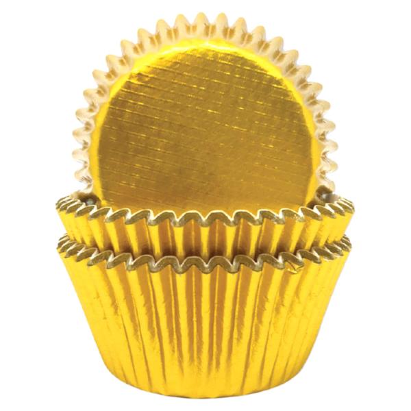 Guldiga Muffinsformar