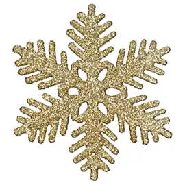 Guldiga Snöflingor Julgranspynt