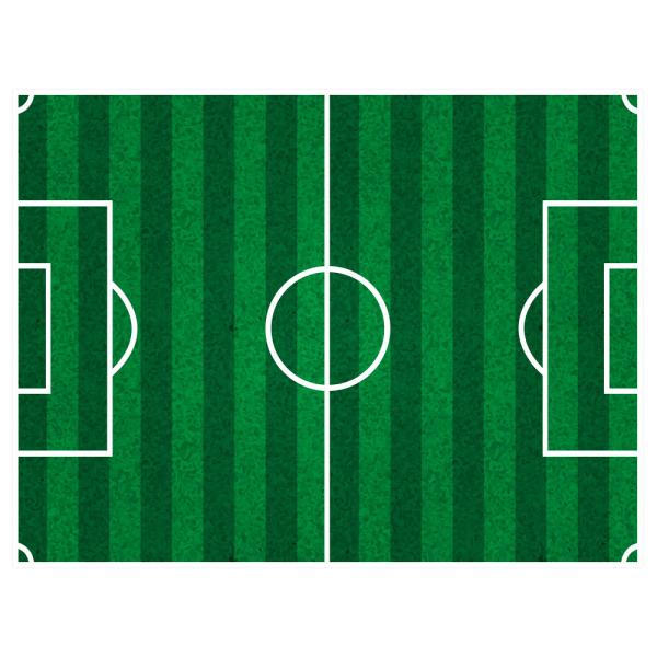 Rektangulär Tårtbild Fotbollsplan Sockerpasta