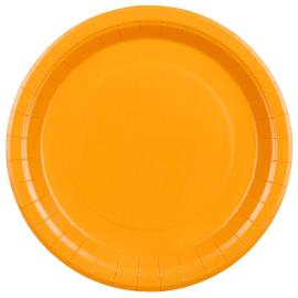 Papperstallrikar Ljusorange 23 cm 6-pack