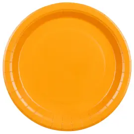Papperstallrikar Ljusorange 23 cm 6-pack