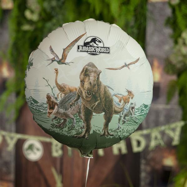 Jurassic World Rund Folieballong 35 cm