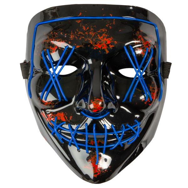 El Wire Purge LED Mask Blå