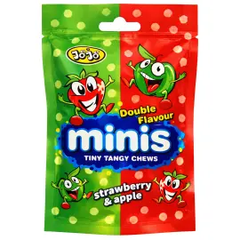 Syrligt Segt Godis &Auml;pple/Jordgubb 60 g