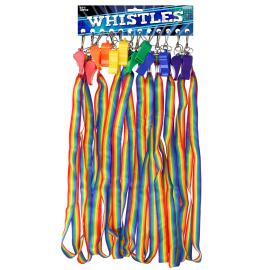 Visselpipor Regnb&aring;ge 12-pack