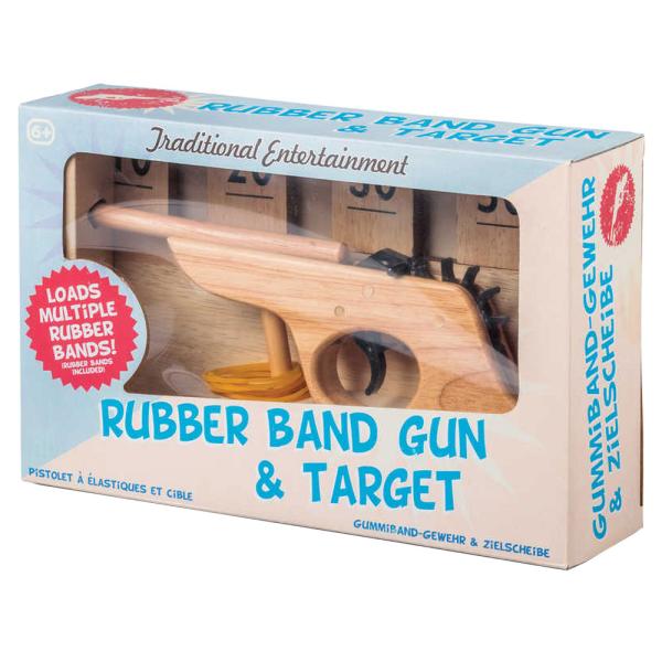 Gummisnoddspistol med Skottavla