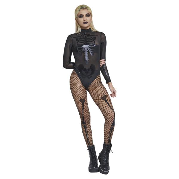 Skelett Body Transparent Svart