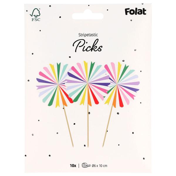 Partypicks Stripetastic 10-pack