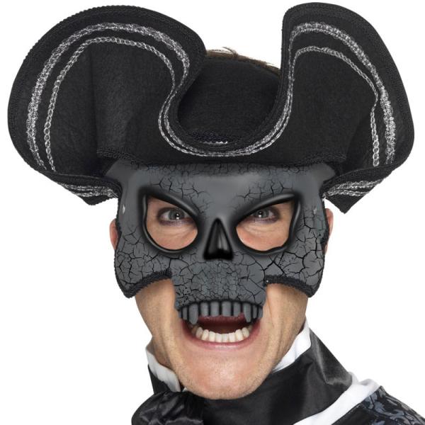 Venetiansk Ögonmask Dödskalle med Hatt