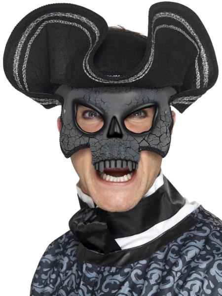 Venetiansk Ögonmask Dödskalle med Hatt