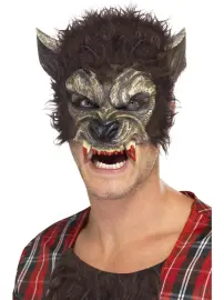 Varulv Halvmask Brun