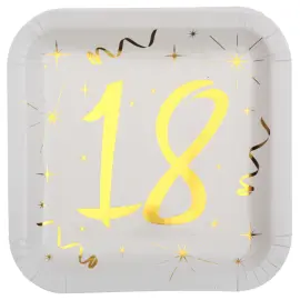 Papptallrikar 18 År Sparkle