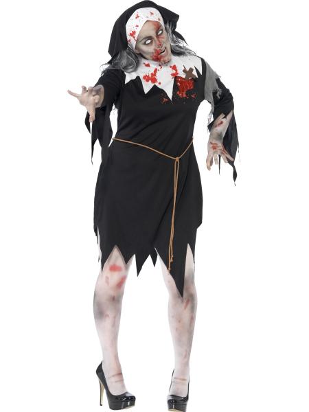 Zombie Nunna Maskeraddräkt