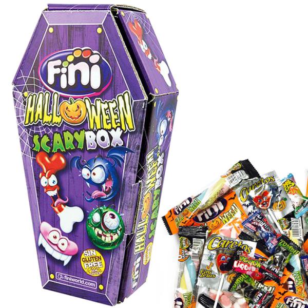 Halloween Kista med Godis Mix
