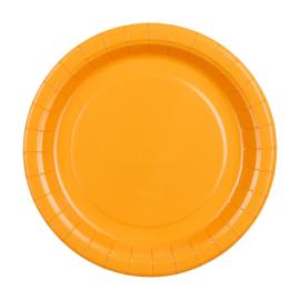 Pappersassietter Ljusorange 18 cm 6-pack