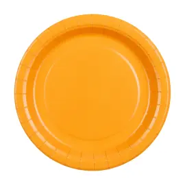 Pappersassietter Ljusorange 18 cm 6-pack
