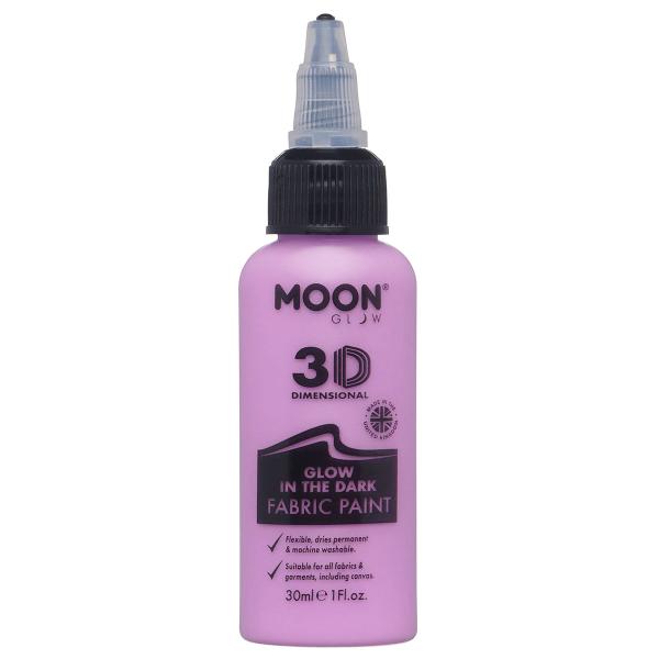 Moon Glow Självlysande Textilfärg Lila 30 ml